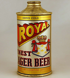 Royal Finest Lager Beer Cone Can