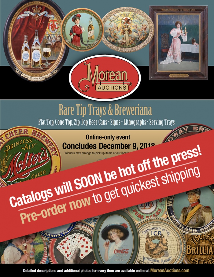 December Exotic Tip Tray, Beer Can & Breweriana Auction Catalog Beer