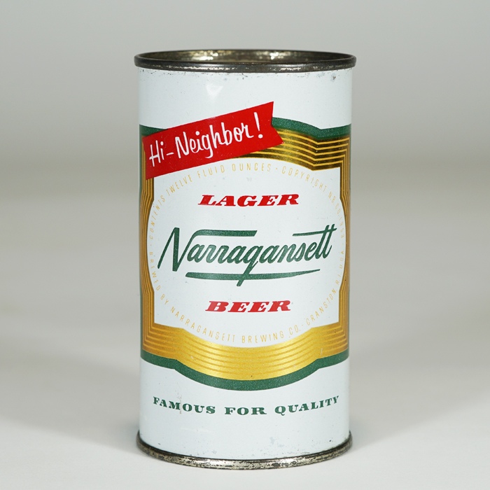 Narragansett Hi Neighbor Beer Can 10128 at