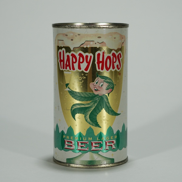 Happy Hops Lager Beer Can 80-15 Beer