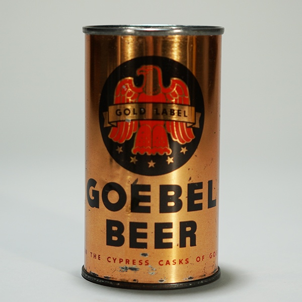 Goebel Gold Label Beer Can OI 345 Beer