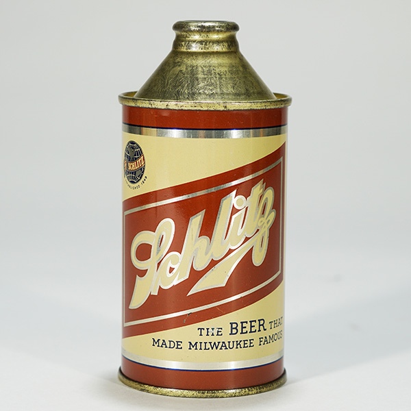 Schlitz Prototype Cone Top Beer