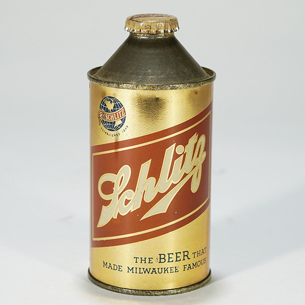 Schlitz Replica Bottle Prototype Cone Top Beer