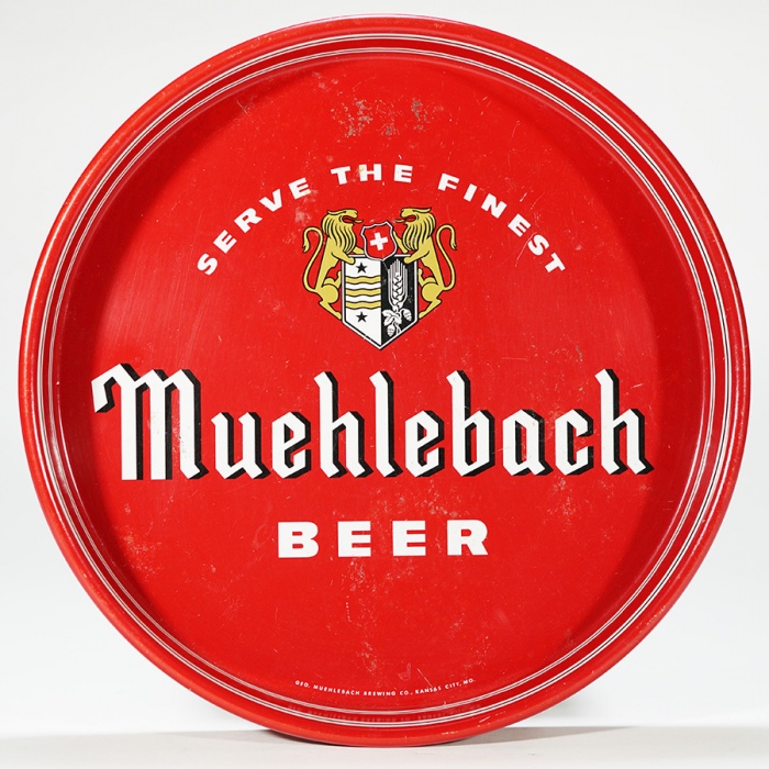 Muehlebach Beer Advertising Tray Beer