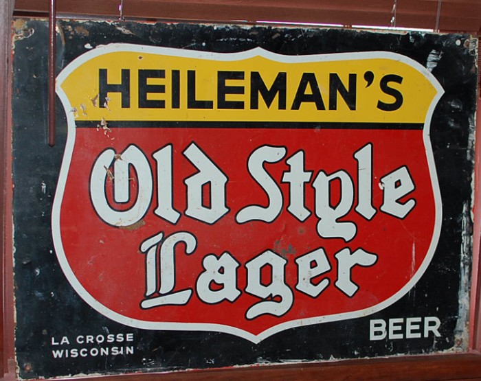 Heileman's Old Style Lager Sign at