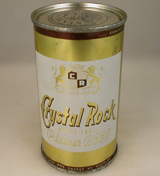 Crystal Rock Whitel Label Pilsener Beer Can