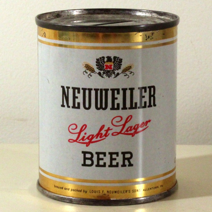 Neuweiler Light Lager Beer 242-04 at Breweriana.com