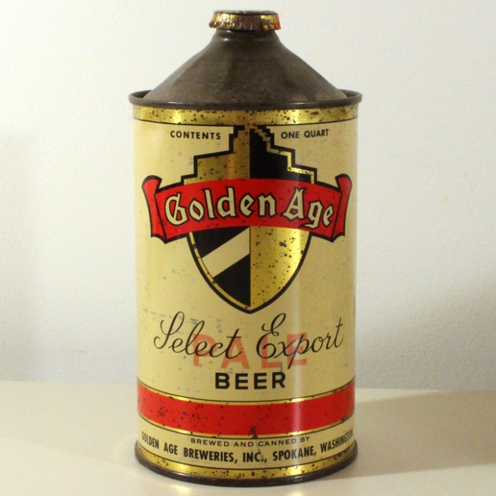 Golden Age Pale Select Export Beer 210-17 at Breweriana.com