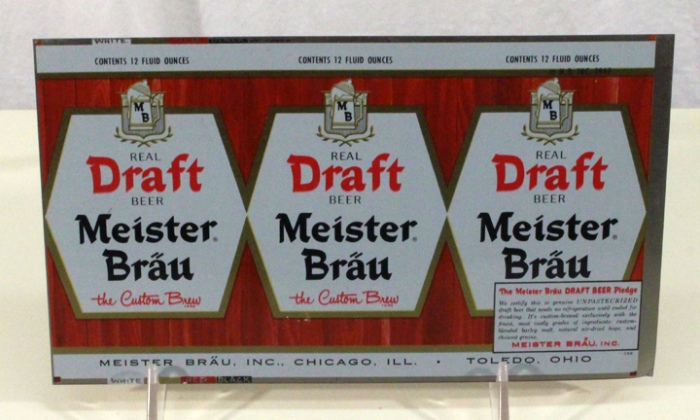Draft Master Ale Meister Brau Real Draft Beer 092-24 (Flat Sheet) at Breweriana.com