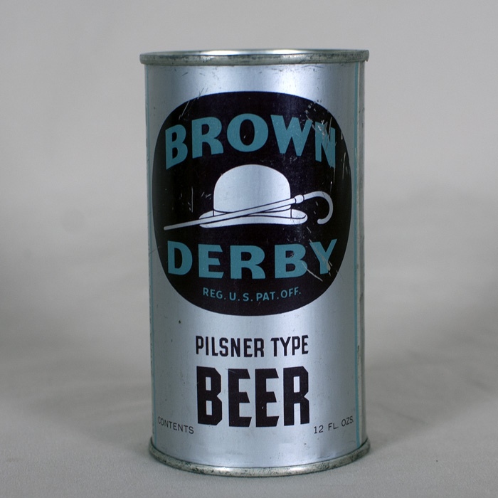Brown Derby Pilsner Type Beer 124 at Breweriana.com