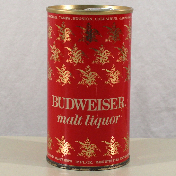Budweiser Malt Liquor (Foil Label Test Can) 22816 at