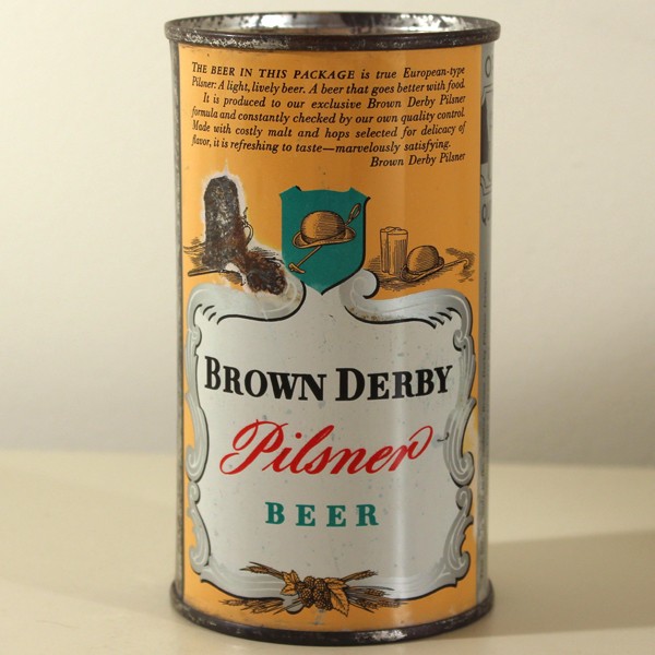 Brown Derby Pilsner Beer 134 at