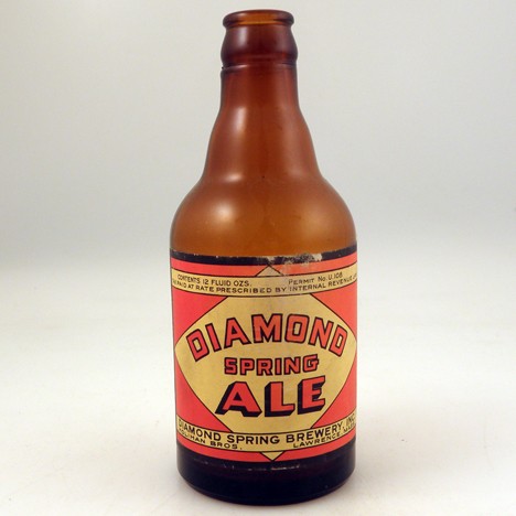 Diamond Spring Ale at Breweriana.com